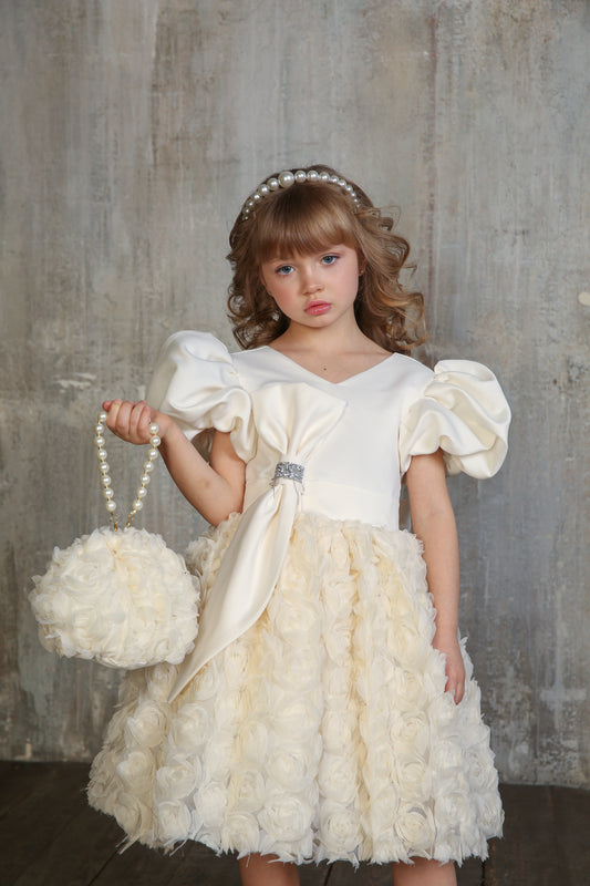 Creamy Rose Dress